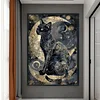 Black Cat Moon-11CT Counted Cross Stitch Kit(40x60cm)