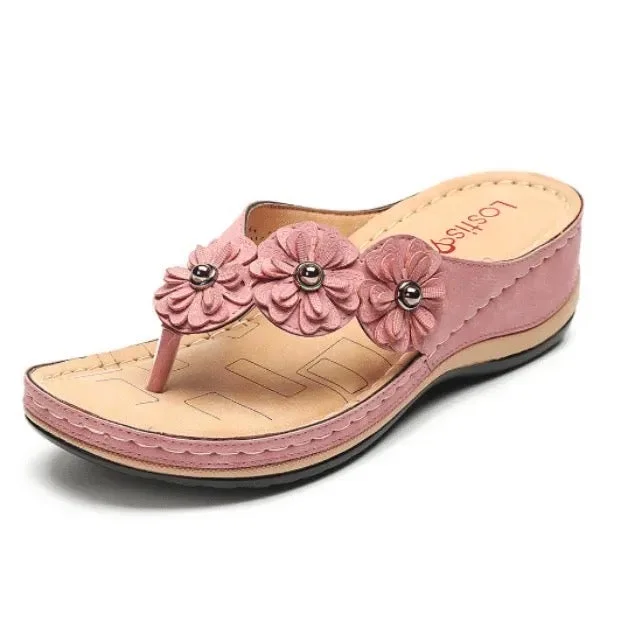  Lightweight Flowers Clip Toe Sandals shopify Stunahome.com