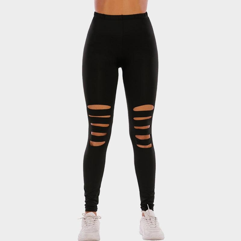 Noir Leopard Print Spandex Leggings