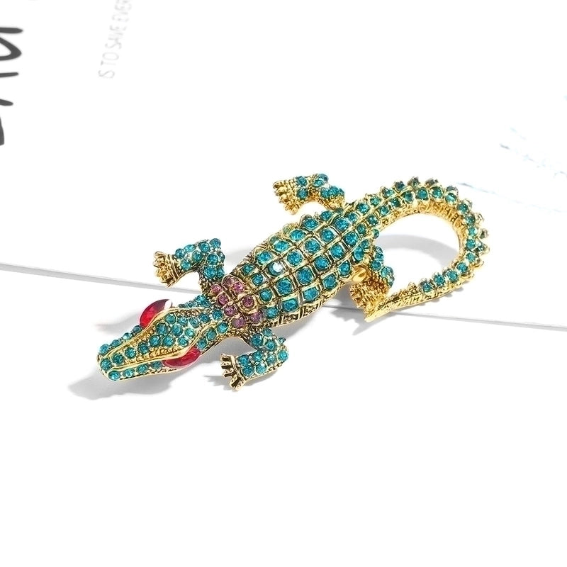 Fashion Animal Alloy Inlay Artificial Diamond Unisex Brooches4