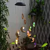 Moon Wind Chime Lamps Windbell Pendant Light LED Hanging Home Garden Decor