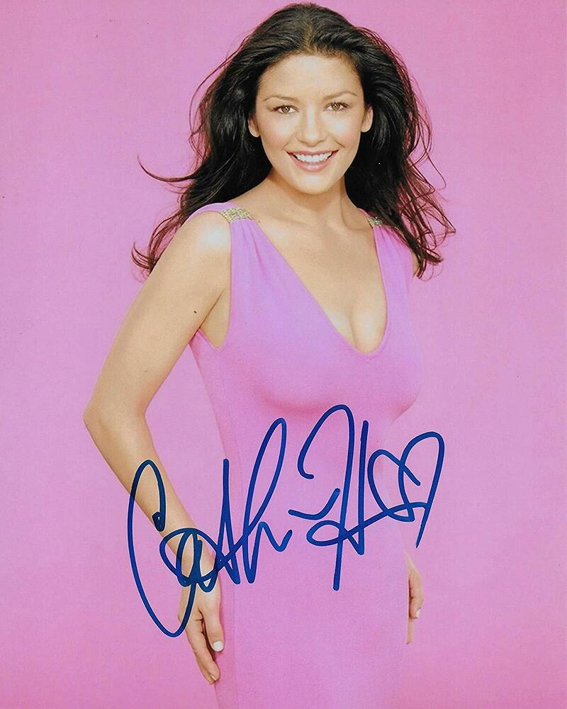 Catherine Zeta Jones Original Autographed 8X10 Photo Poster painting