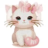 2D Flat DIY Cat Acrylic Shaking Head Diamond Painting Tabletop Ornaments Kit