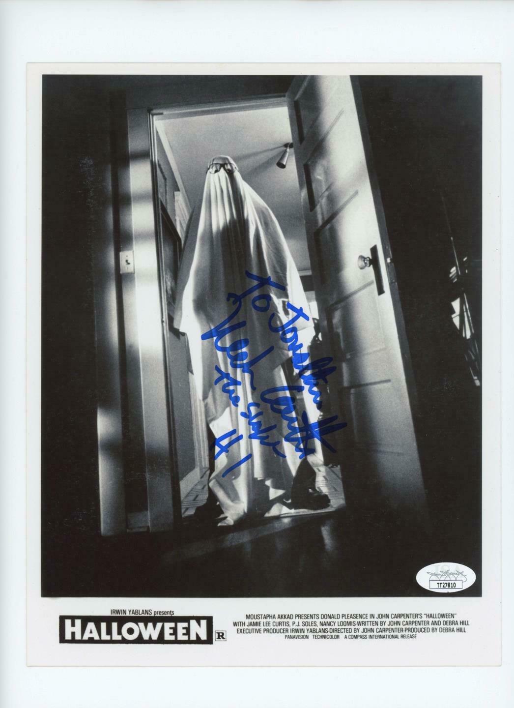 NICK CASTLE Signed Michael Myers 8x10 Promo Photo Poster painting The Shape HALLOWEEN JSA COA