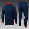 2025/2026 Psg Paris Saint-Germain Half-Pull Training Dark Blue Football Shirt 1:1 Thai Quality Set