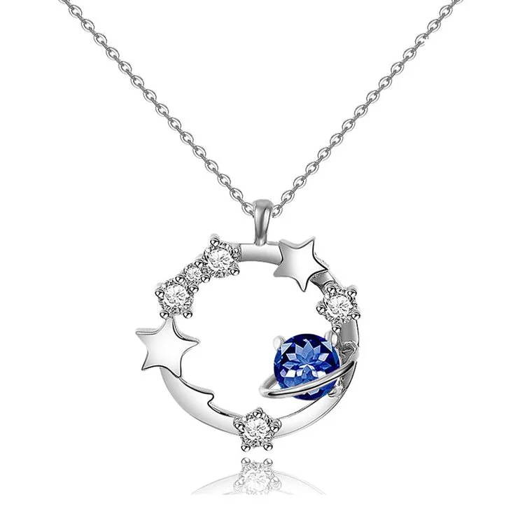 For Daughter - S925 You are The Most Special Star in The Universe Circle Planet Star Necklace