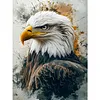 Kit de peinture en diamant Eagle full round drill DIY pour adultes offert 30x40cm