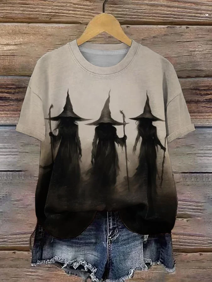 Women's Witch Print Shirt