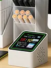 Smart WiFi Weather Forecast Station Clock with Temperature Humidity Display Date Weather Digital Clock Station for Kitchen Bathroom Office Bedroom Home