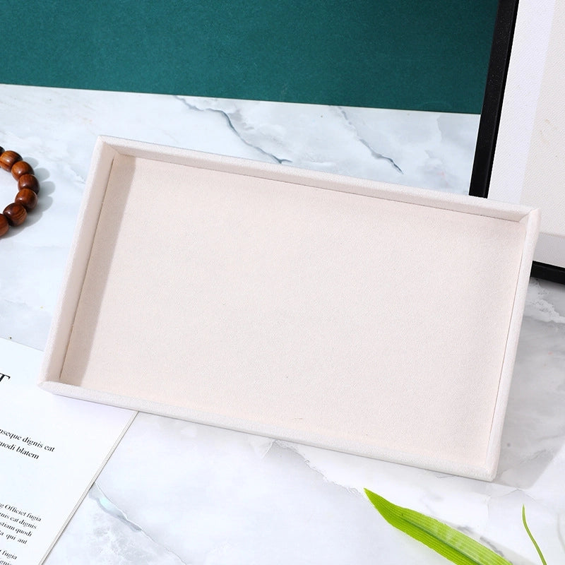 Minimalist Solid Color Velvet Flannel Jewelry Rack