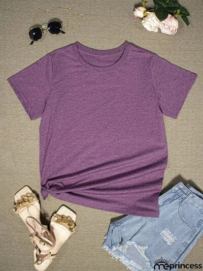 Round Neck Short Sleeve T-Shirt
