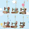 (US Only)DIY Diamond Ornament Decoration Special Shaped 6pcs Sewing Machine Gift for Kids