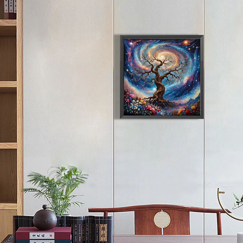 Diamond Painting - Full Square Drill - Tree(Canvas|45*45cm)