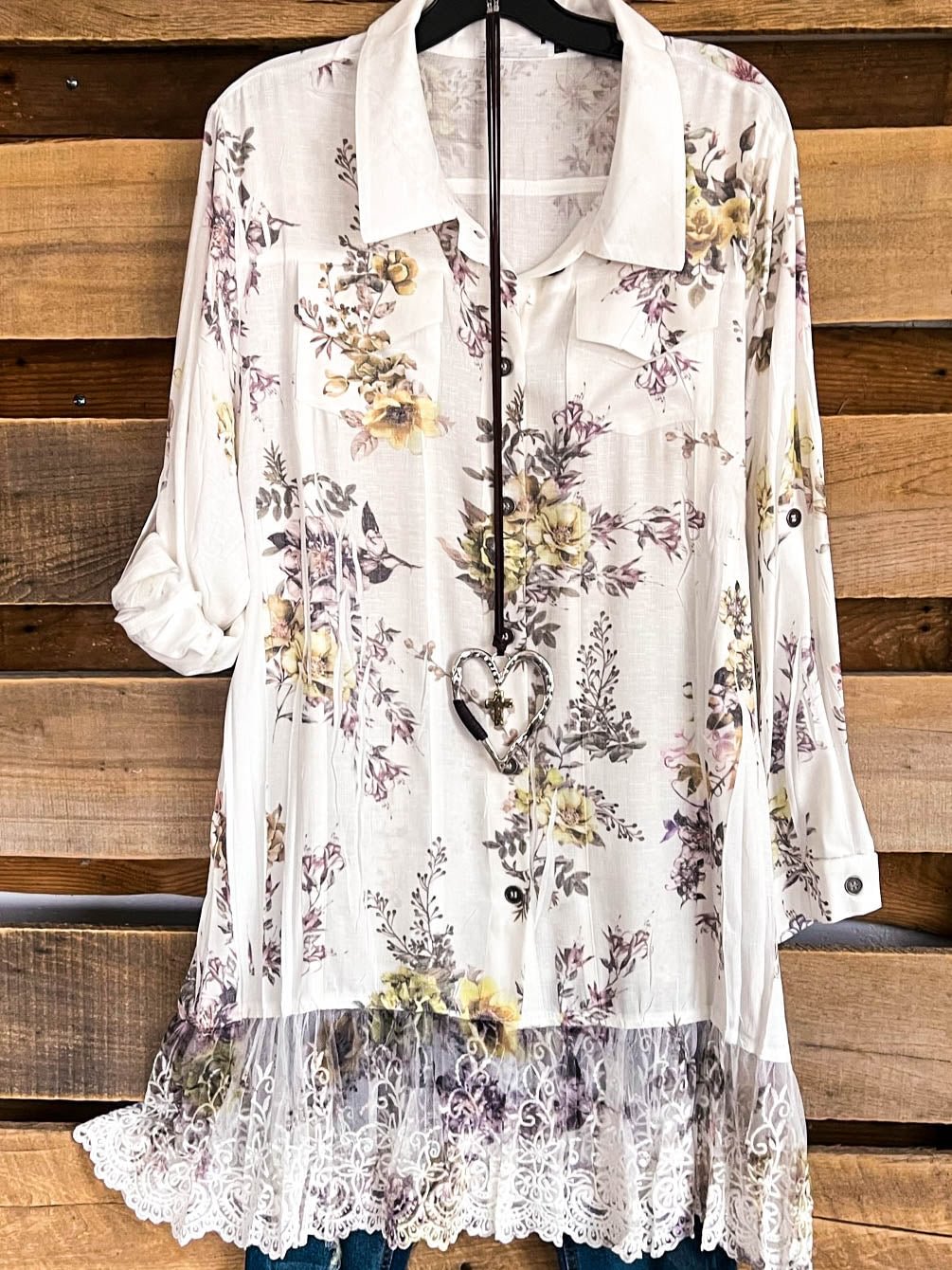Floral Pattern Casual Style Soft Top