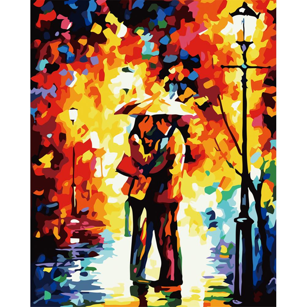 

40x50cm - Paint By Numbers Raining Lovers, 501 Original