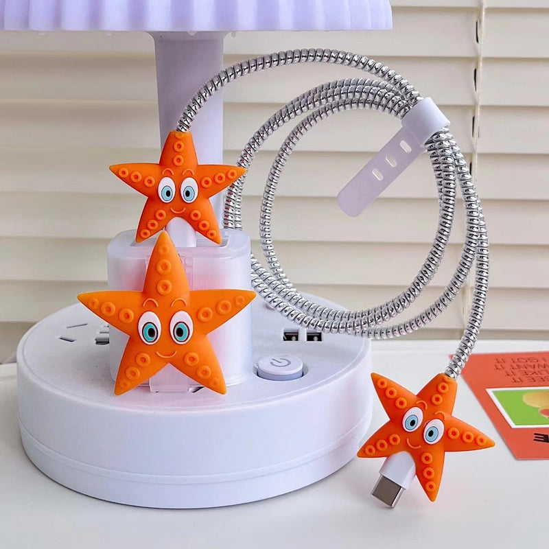 Sunflower Iphone 20w Charger Data Cable Anti-break Protective Cover