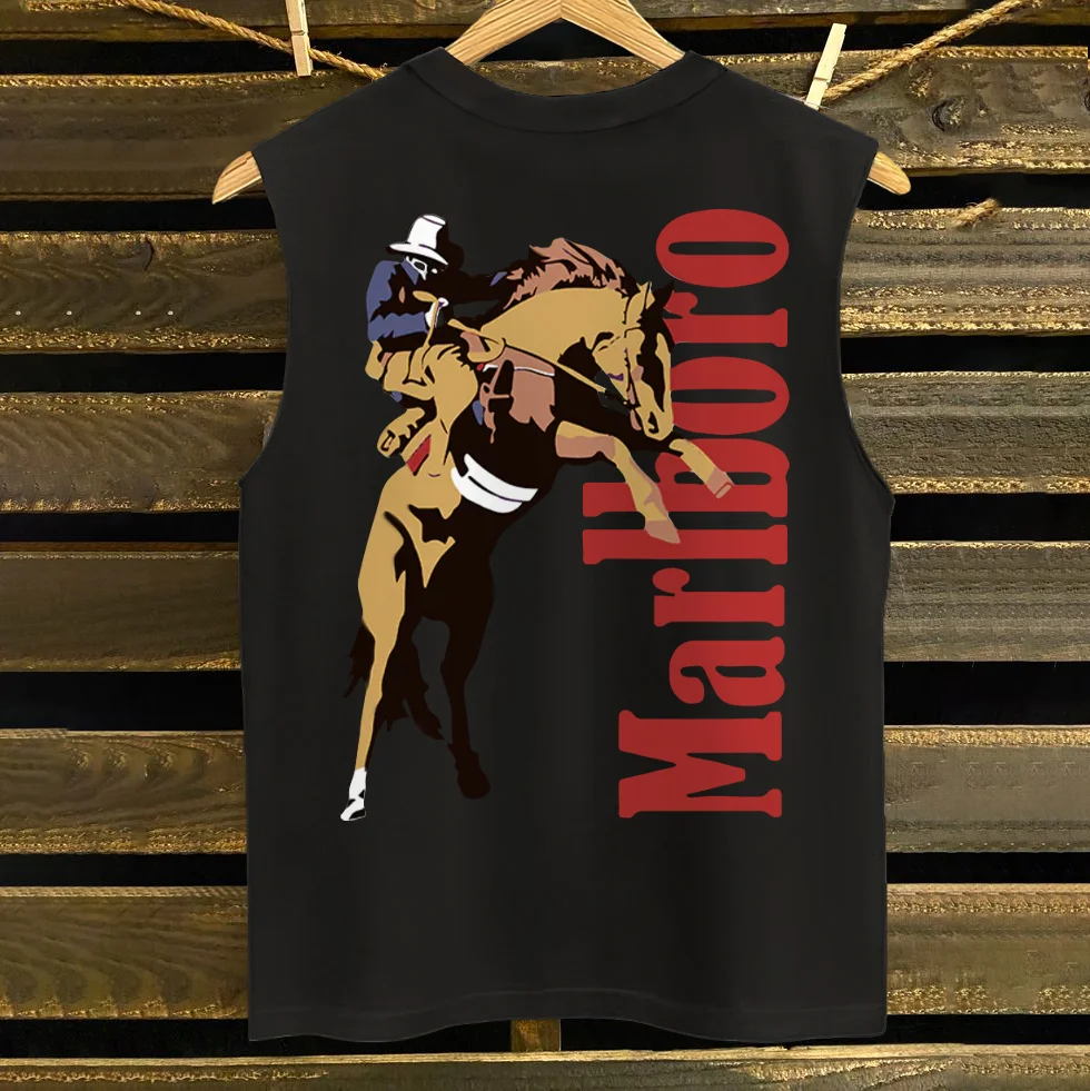  Cowboy Graphic Tank Top for Summer Outdoors Enthusiasts