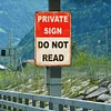 Private Sign Do Not Read - Vintage Metal Signs - 20*30cm/30*40cm - Warning