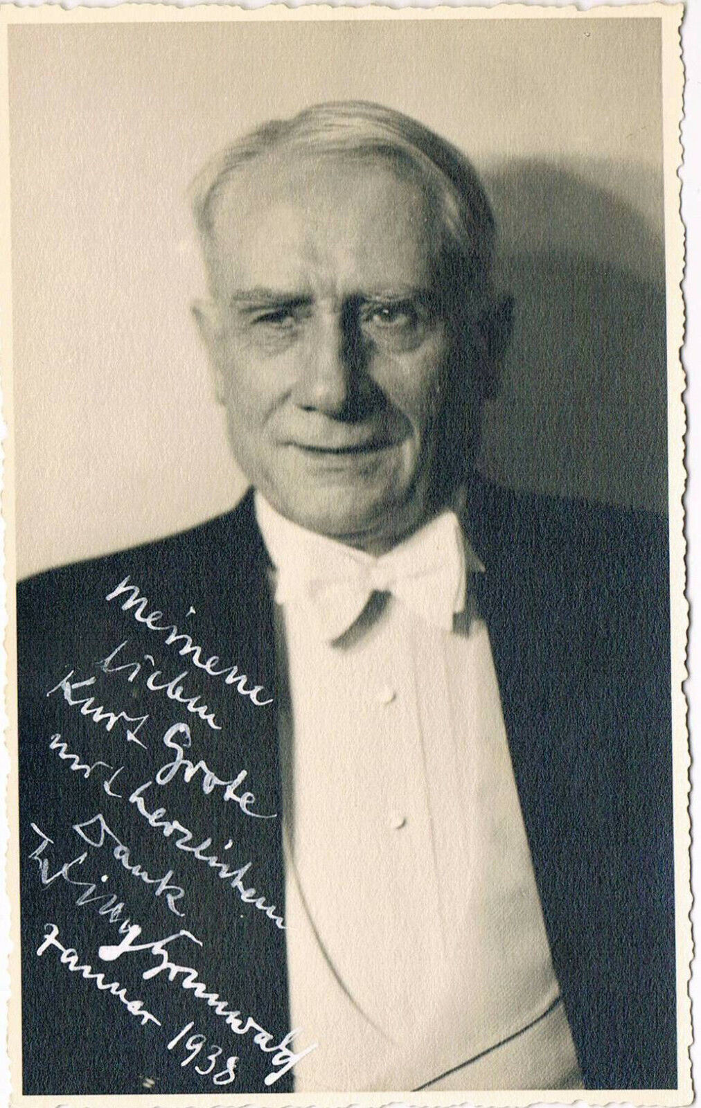 Willy Grunwald 1870-1945 autograph signed postcard Photo Poster painting 3.5x5.5