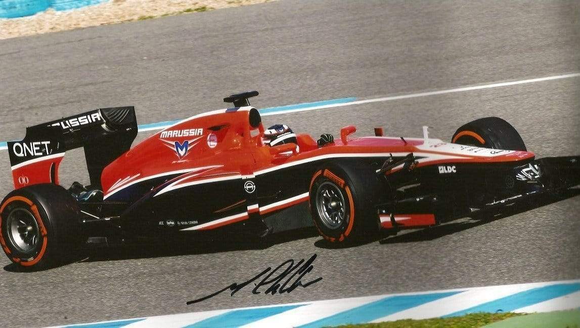 RACING DRIVER Max Chilton autograph, signed Photo Poster painting