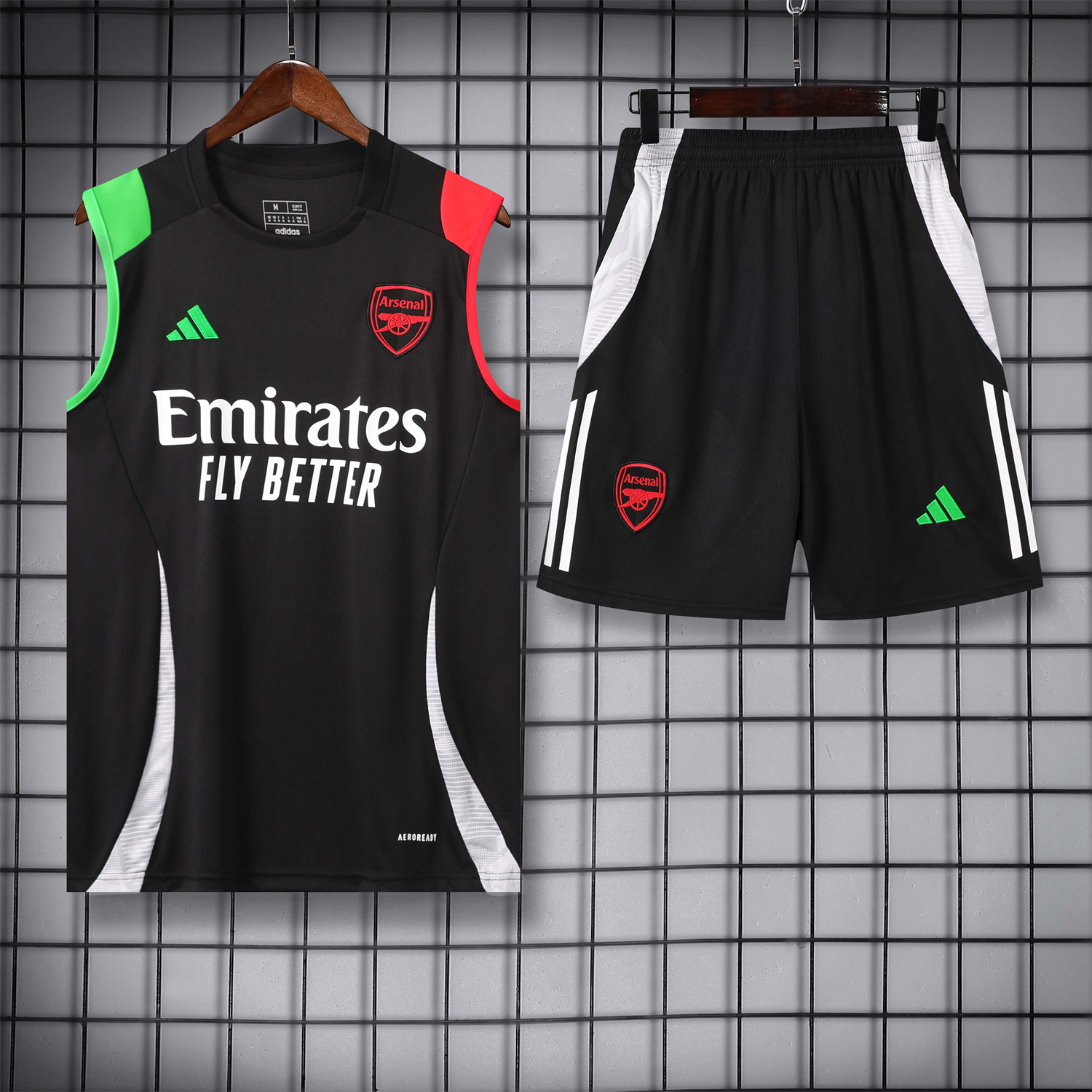 Arsenal 24-25 Vest Training Set - Black