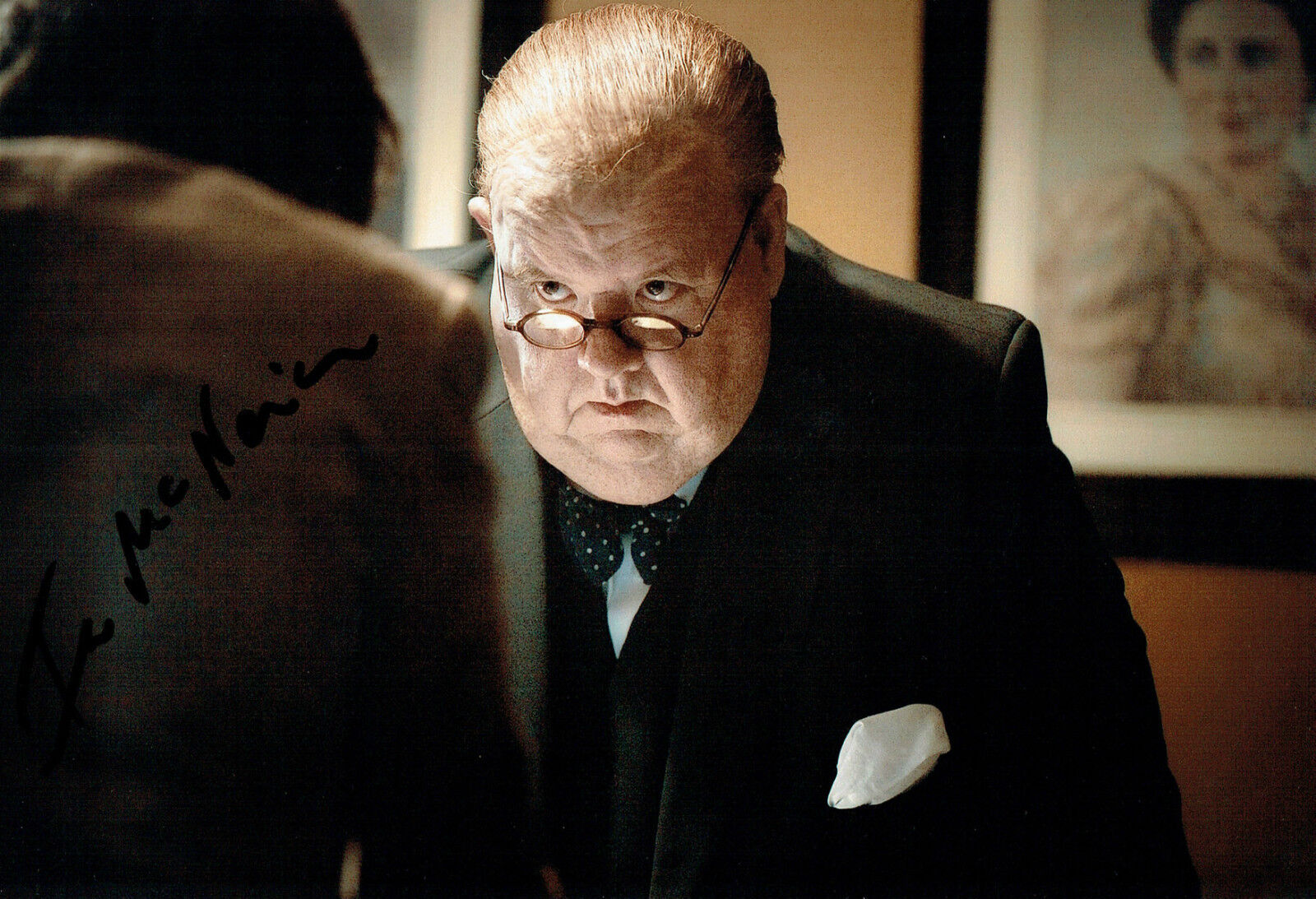 Ian McNEICE Signed Autograph 12x8 RARE Photo Poster painting AFTAL COA TV Dr WHO Actor