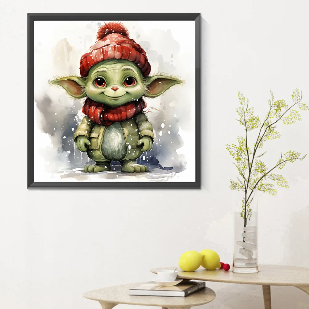 Diamond Painting - Full Round Drill - Yoda(Canvas|30*30cm)