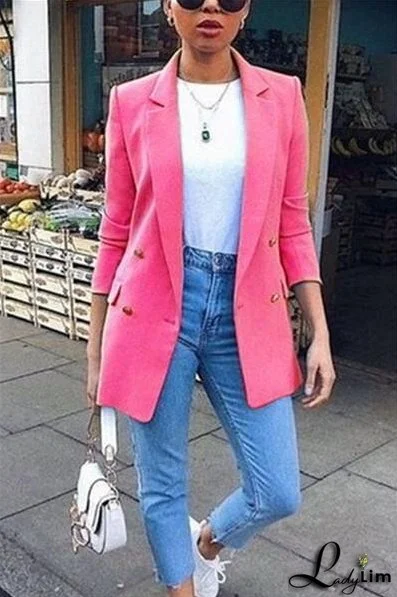 Fashion Candy Color Temperament Blazer