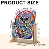 (US Local)DIY Owl Diamond Painting Kit Rotatable Mirror w Diamond Painting Jewelry Box