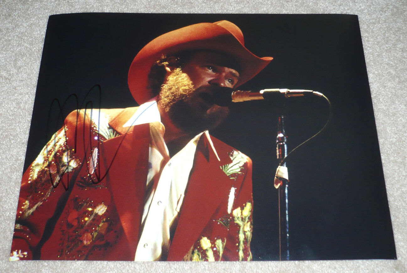 ZZ TOP SINGER GUITARIST BILLY GIBBONS SIGNED 11X14 Photo Poster painting W/COA ROCK LEGEND