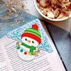 4Pcs Diamond Painting Christmas Snowman Corner Bookmark