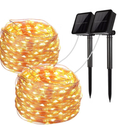 Solar LED String Lights Outdoor String Light, LEDs Fairy Holiday Christmas Party Garland Solar Garden Waterproof Decor