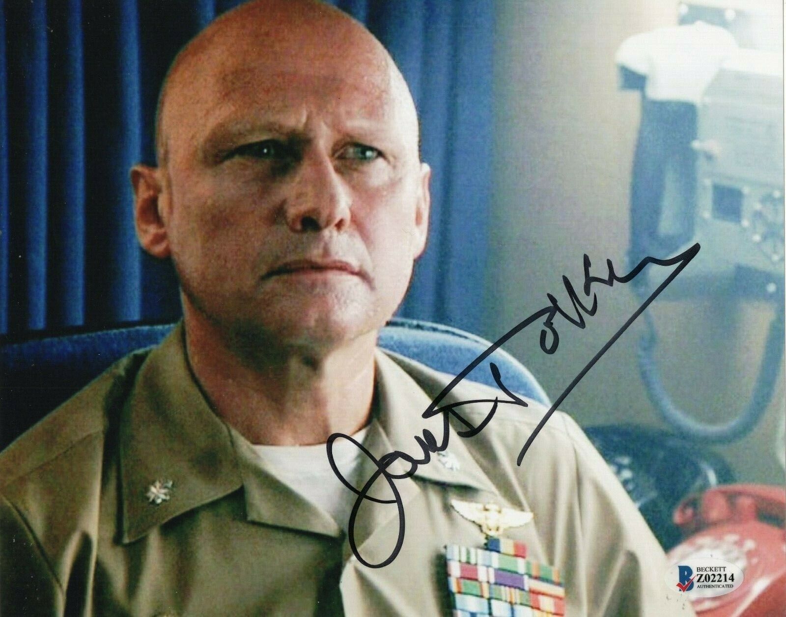 James Tolkan Signed Top Gun Stinger 8x10 Photo Poster painting w/Beckett COA Z02214