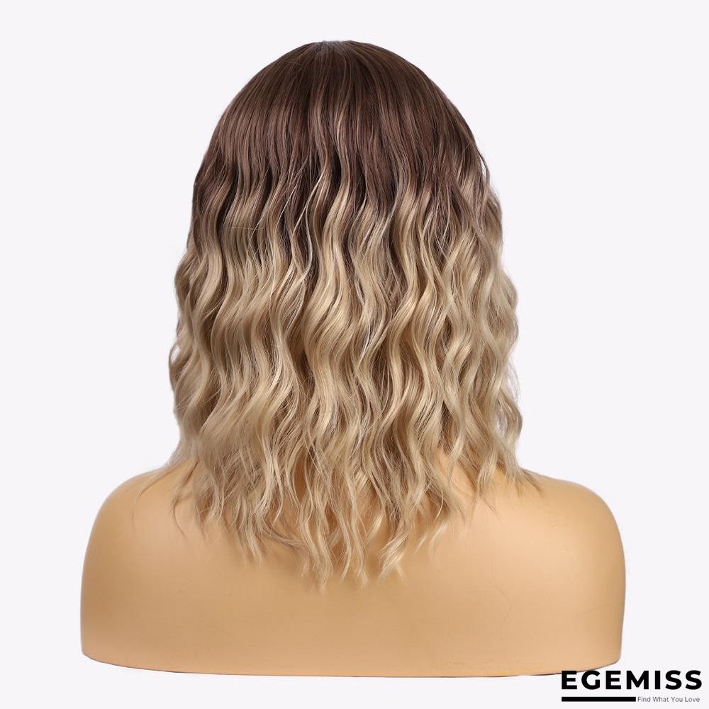 Chemical Fiber Wigs Ladies' Short Curly Hair Hoods Lace Wigs Hair Covers | EGEMISS