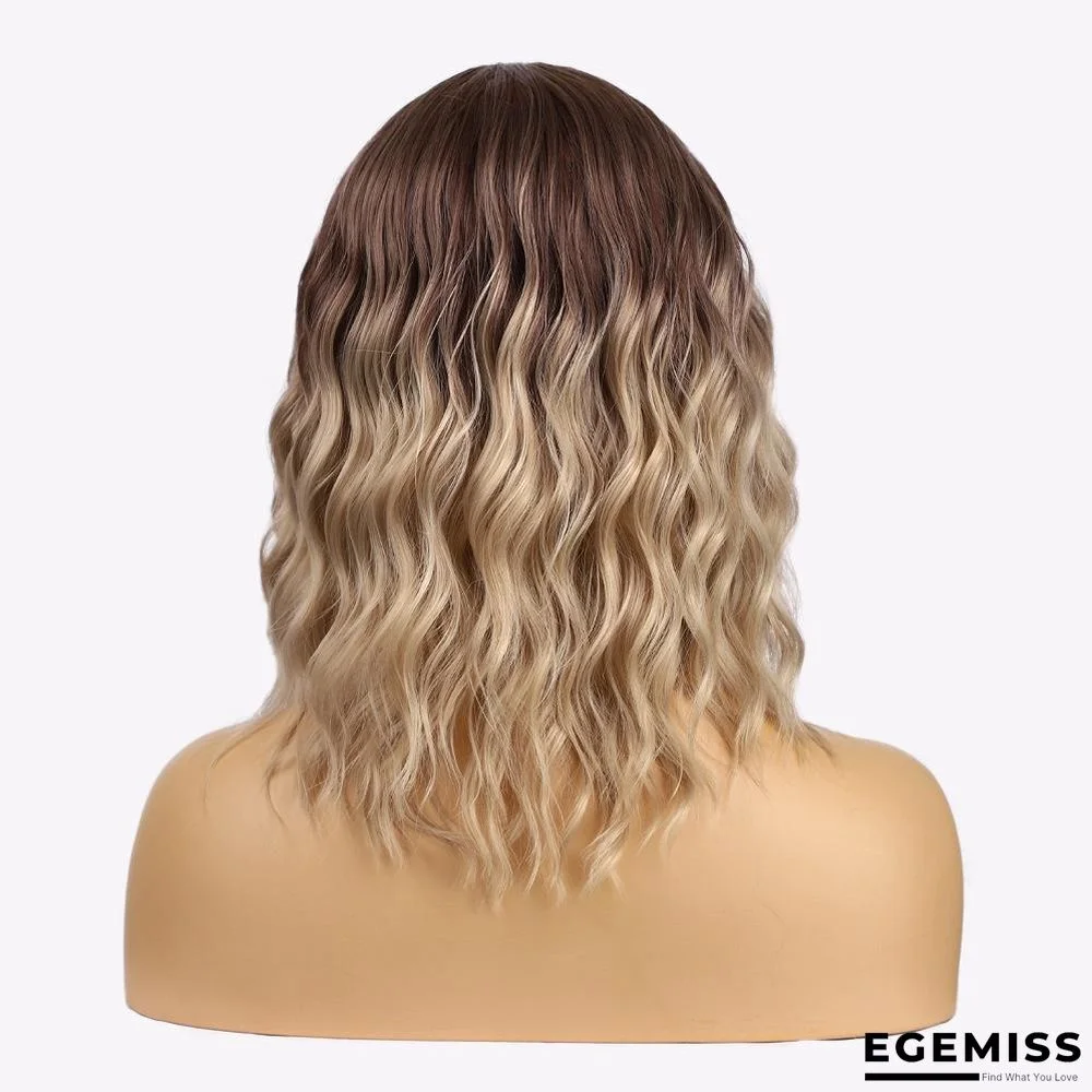 Chemical Fiber Wigs Ladies' Short Curly Hair Hoods Lace Wigs Hair Covers | EGEMISS