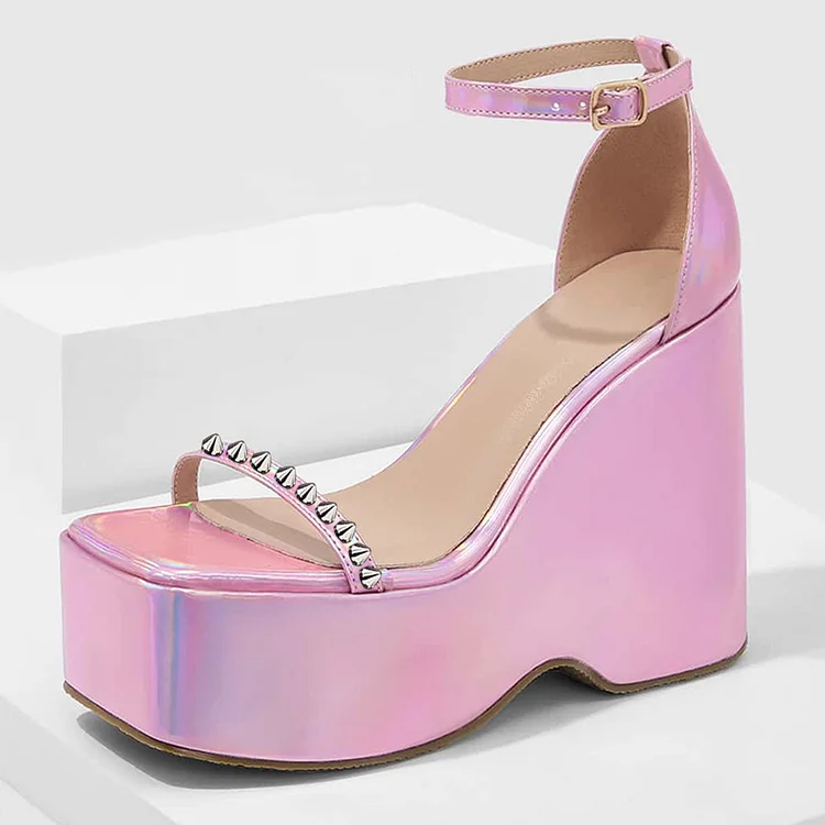 ZARA Hot Neon Pink Block Heeled Strappy Platform Sandals Shoes 8 Blogger |  eBay