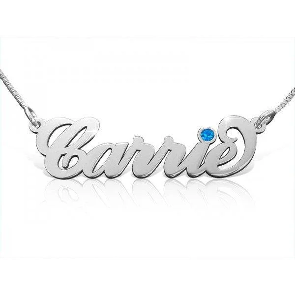 Custom Name Necklace Classic Style Personalized Name Necklace Silver