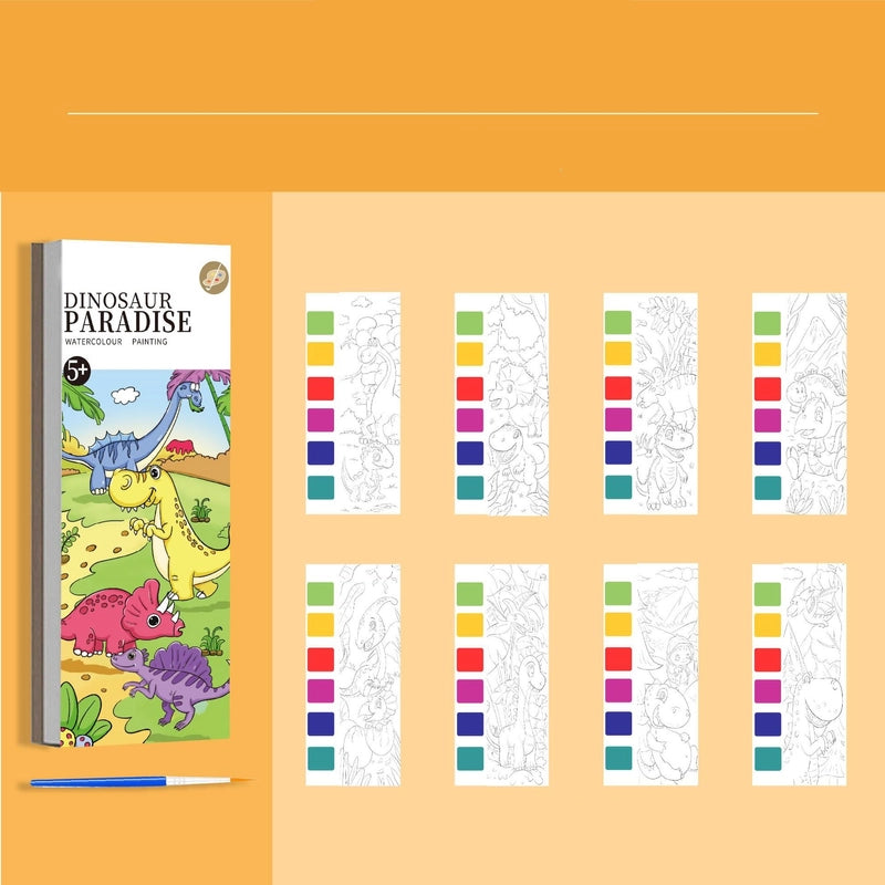 Children’s Gouache Note Picture Book With Paint And Brush Watercolor Coloring Graffiti Kindergarten Student Boys And Girls