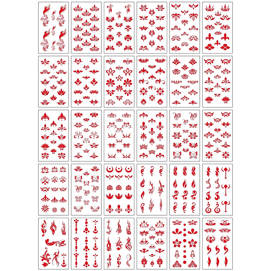 3D personality children young men and women fashion flowers simple text love arm neck wrist waterproof temporary tattoo stickers