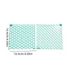 2Pcs Diamond Painting Ruler Plastic Diamond Mesh Dot Drill Alignment Art Tool with Blank Grids for Full & Partial Drills DIY Crafts Projects (Turquoise Blue)