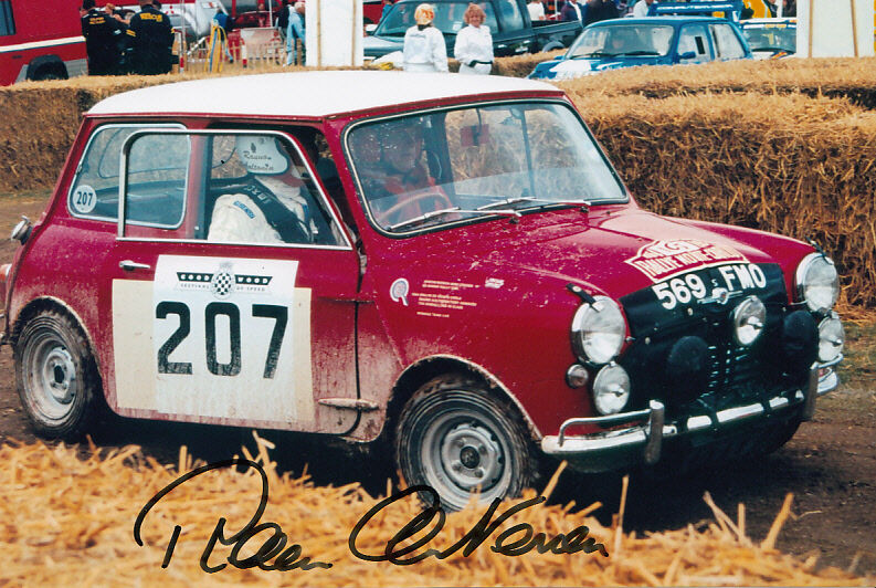 Rauno Aaltonen Hand Signed Mini Cooper Photo Poster painting 8x6 1.