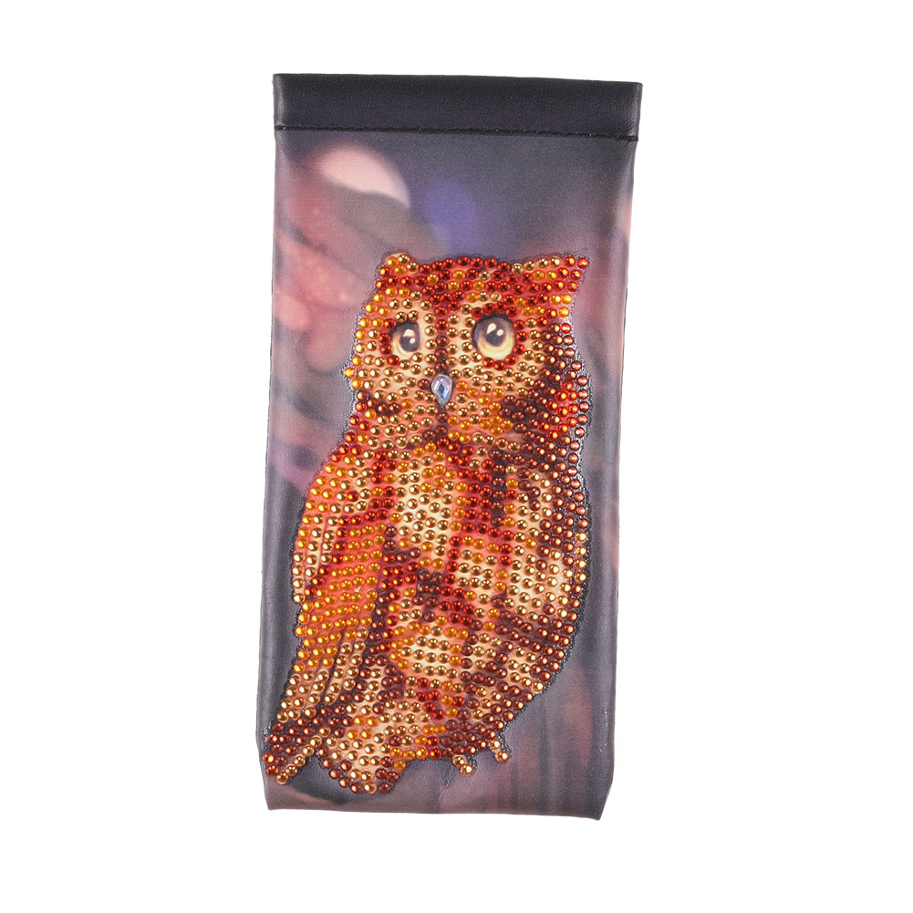 DIY Diamond Painting Glasses Storage Bags Organizer Waterproof (YD014) (Owl)