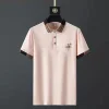 cotton lapel casual polo shirt