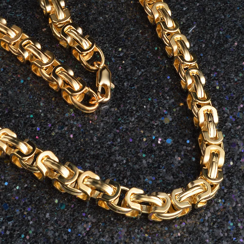 9MM Biker Byzantine Link Chain-VESSFUL