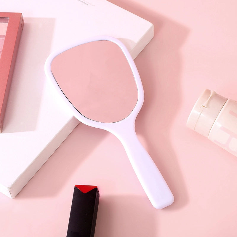 Mirror Hand-held Makeup Mirror Girls Makeup Beauty Dressing Mirror Portable Portable Handle Diy Small Mirror