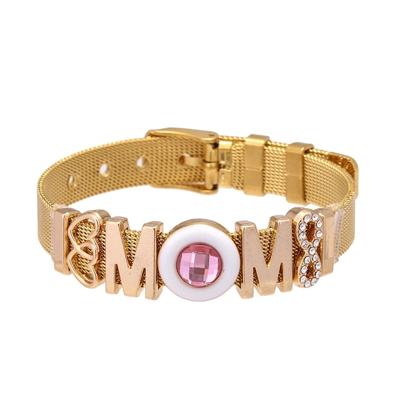 Cute Minimalist Heart Shape Titanium Steel Bracelets In Bulk