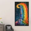 (40*70cm)DIY Full Square Drill Diamond Painting-Rainbow Moonlight