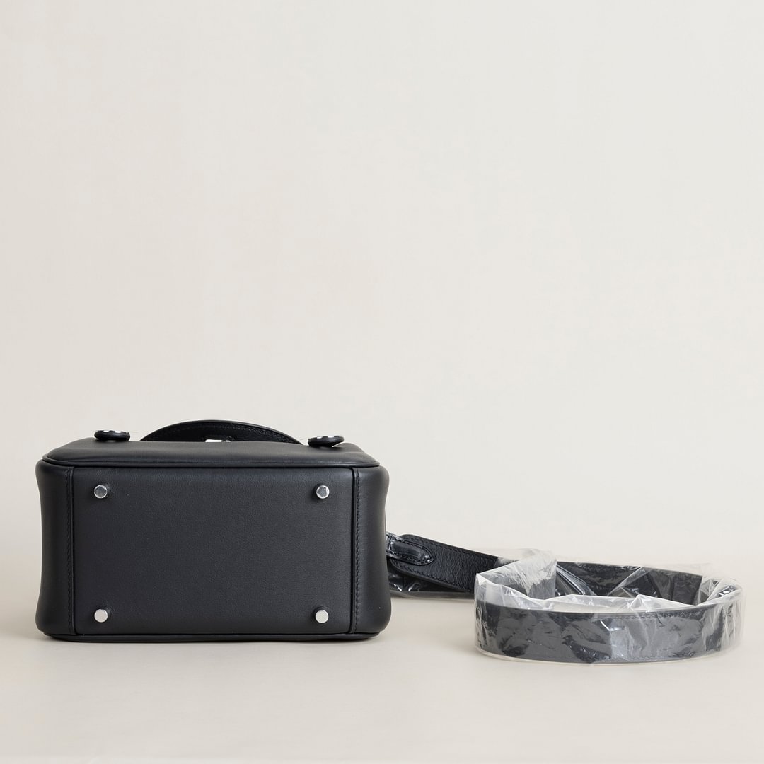 Mini Lindy Touch Swift/Matte Alligator Crocodile leather 89 Noir PHW