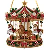 Xmas Carousel Diamond Painting Ornament DIY Pendant Kit 9.45x9.45in
