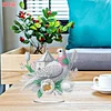 2D Flat Acrylic Bird Flower DIY Desktop Diamond Art Kits for Adults Beginner